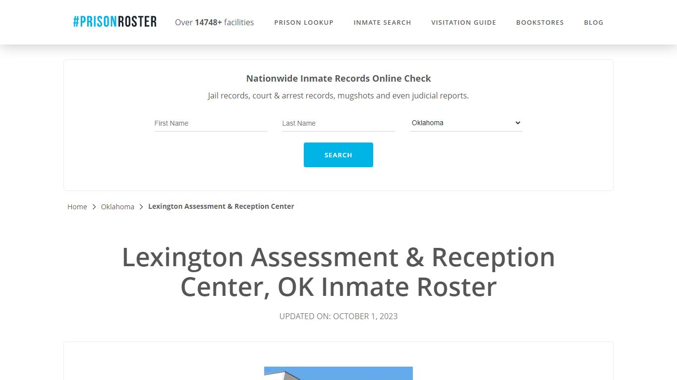 Lexington Assessment & Reception Center, OK Inmate Roster - Prisonroster
